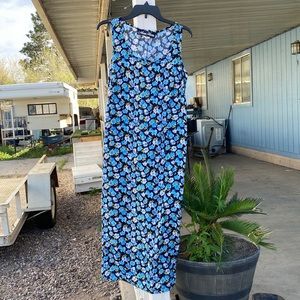 Meghan Matthews Blue Floral Dress